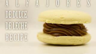 ALFAJORES DE DULCE DE LECHE RECIPE [upl. by Zebapda]