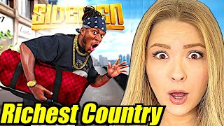 Americans React To SIDEMEN RACE ACROSS WORLDS RICHEST COUNTRY [upl. by Aicert]