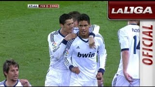 Gol de Varane 03 en el FC Barcelona  Real Madrid  HD [upl. by Antonie848]