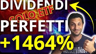 PORTAFOGLIO ETF DA DIVIDENDI PERFETTO SOLO 10 ETF  GAIN 1452  YIELD 24 [upl. by Aronoel]