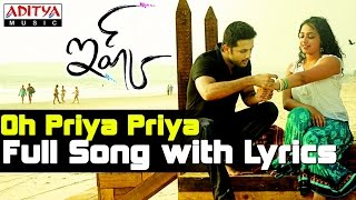 Oh Priya Priya Song With Lyrics  Ishq Movie Songs  Nitin Nithya Menon  Aditya Music [upl. by Drofkcor]