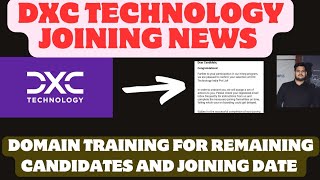 Dxc technology Onboarding updateDxc Joining after domain training [upl. by Artnoed561]