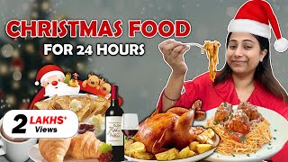 I only ate CHRISTMAS Food for 24 Hours  Food Challenge [upl. by Bergquist]