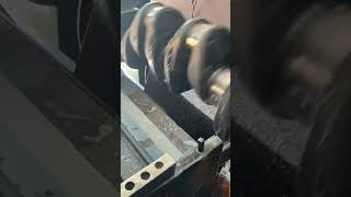 Crankshaft grinding process Cummins engine crankshaft crankshaft crank workshop [upl. by Areip]