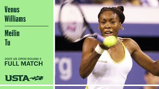 Venus Williams vs Meilin Tu Full Match  2001 US Open Round 2 [upl. by Wie]