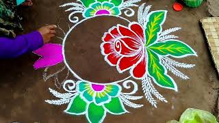 2024 new year special Rangoli 🌹 Sankranthi Chukkala Muggulu 🌹 Sankranthi Muggulu 🌹 Sankranthi Kolam [upl. by Camella]