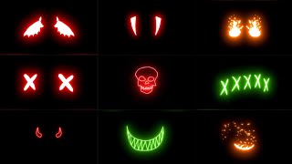 Neon effect black screen  New neon effects [upl. by Drauode]