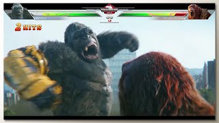 Godzilla amp Kong vs Scar King with Healthbars  GxK 2 TNE Trailer   Concept Game UI 5 [upl. by Gypsy]