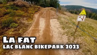 Piste Rouge  LA FAT  LAC BLANC BIKEPARK 2023 RAW [upl. by Orelia]