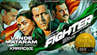 The fighter anthem full movie  Song gana VANDE MATARAM  karaoke  2024 tiger 15 August film new [upl. by Berl257]