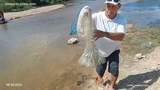 PESCANDO E FRITANDO OS PEIXES NAS MARGENS DO RIO ACARAU DOMINGÃO [upl. by Grimbald273]