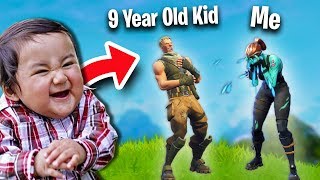 I GOT TROLLED BY A LITTLE KID  Fortnite Battle Royale [upl. by Arihaj]