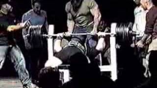 Scott Mendelson World Record 715lb Raw Bench Press [upl. by Levania]