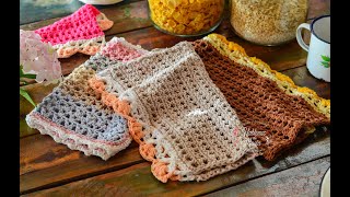 Paños de cocina  Paso a paso en crochet [upl. by Ila]