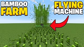 Bamboo Farm Flying Machine for Minecraft 121 [upl. by Daney185]