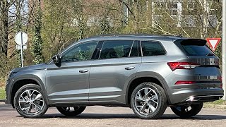 Skoda NEW Kodiaq 2022 Sportline in 4K Grapithe Grey 19 Inch Triglav Walk around amp detail inside [upl. by Ika]