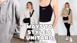 WAYS TO STYLE A UNITARD  Emily Wilson Fashion [upl. by Sabine616]