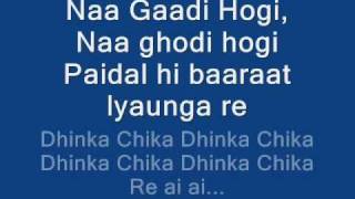 DHINKA CHIKA LYRICS ON SCREEN ♥ READY 2011 HD HQ [upl. by Ahsehyt]