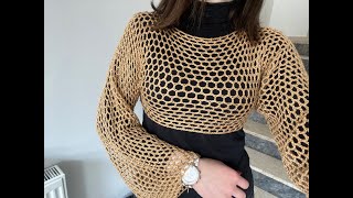 ZARA STRADİVARİUS BERSHKA MANGO MODEL BOLERO YAPIMI  3840 BEDEN [upl. by Lillith393]