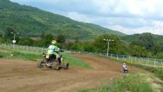 Yamaha YFZ 450R vs Canam DS 450 holeshot [upl. by Anaynek]