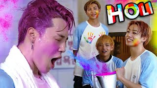 BTS Holi special 🤗  Hindi dub [upl. by Enelie465]