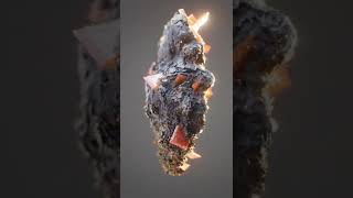 Gold Plated Wulfenite Crystal  Houdini Arnold Nuke [upl. by Eugaet]