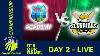 🔴 LIVE WI Academy v Jamaica  Day 2  West Indies Championship 2024  Thursday 14th March [upl. by Hedges503]