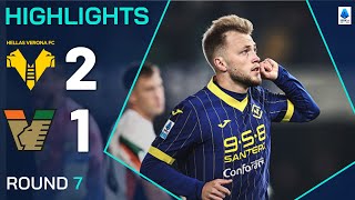 VERONAVENEZIA 21  HIGHLIGHTS  Verona win the derby  SERIE A 202425 [upl. by Aeikan]