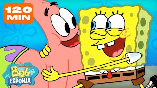 Bob Esponja  120 MINUTOS de Bob Esponja amp Patrick 💛💖  Bob Esponja em Português [upl. by Yenahc682]