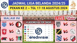 Jadwal Liga Belanda 2024 Pekan ke 2  NAC BREDA vs AJAX AMSTERDAM  Live VIDIO [upl. by Ahsikahs946]