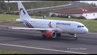 A319 Germania Gambia Bird Livery  Madeira [upl. by Anaujik]