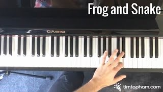 Fun Piano Game For Beginner Music Students Frog and Snake [upl. by Aynnek883]