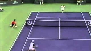 Sampras vs Santoro 2002 highlights 22 [upl. by Leahkim]