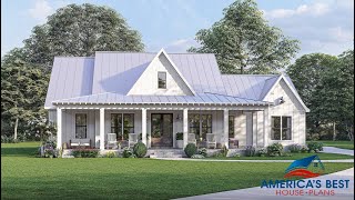 MODERN FARMHOUSE PLAN 453400072 WITH INTERIOR [upl. by Hirsh]