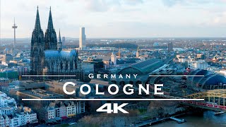 Cologne  Köln Germany 🇩🇪  by drone 4K [upl. by Assel]