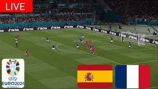 EN DIRECT🔴Espagne vs France  UEFA EURO 2024  Diffusion en direct du match complet  eFootball 21 [upl. by Oleic]