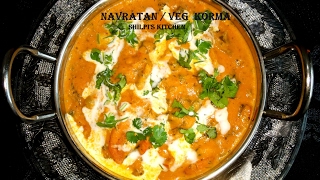 Navratan Korma Vegetable Korma Veg Handy in Restaurant Style Recipe by Shilpis Kitchen [upl. by Martinic]