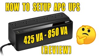 How To Setup amp Install APC UPS 425VA 450VA 650VA 850VA Back UP Battery amp Review [upl. by Bennet386]