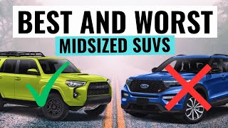 These Are The BEST amp WORST Midsize SUVs To Buy Right Now [upl. by Sokin]