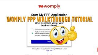 👍🏿 Womply PPP Tutorial Paycheck Protection Updated Gross Income Complete Application Walk Through [upl. by Lloyd]