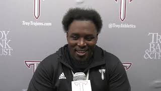 Troy Football Press Conference Players  SBC Championship Game [upl. by Arev]