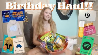 birthday haul  books candy billie eilish tickets and more [upl. by Nored]