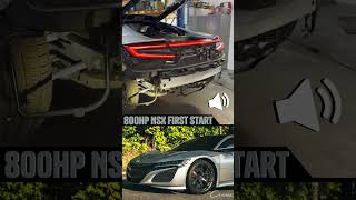 NSX First Startup after Science of Speed Turbo Kit [upl. by Suez]