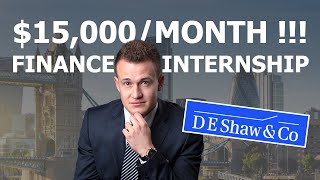 15000month finance internship  Top 3 Tips  Interview Questions  D E Shaw amp Co [upl. by Imefulo896]