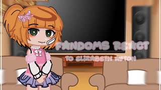 fandoms react to each other   15 Elizabeth Afton [upl. by Takken475]