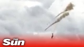 Shocking footage shows Canada Snowbird plane crash in midair [upl. by Eliezer]