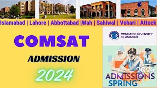 Comsat university spring Admission 2024  comsats  Admission 2024  comsats university islamabad [upl. by Emersen553]