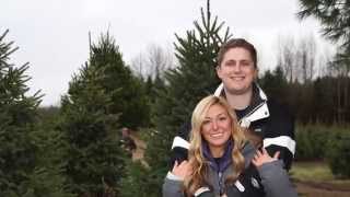 Craig  Ashley Christmas Tree Farm Surprise Proposal [upl. by Anilrahc]