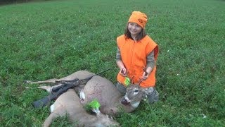 First BuckFirst doe with Ruger American 243 [upl. by Albertson]