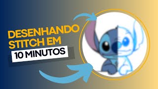 DESENHANDO STITCH EM 10 MINUTOS  DESAFIO 3 [upl. by Sadinoel498]